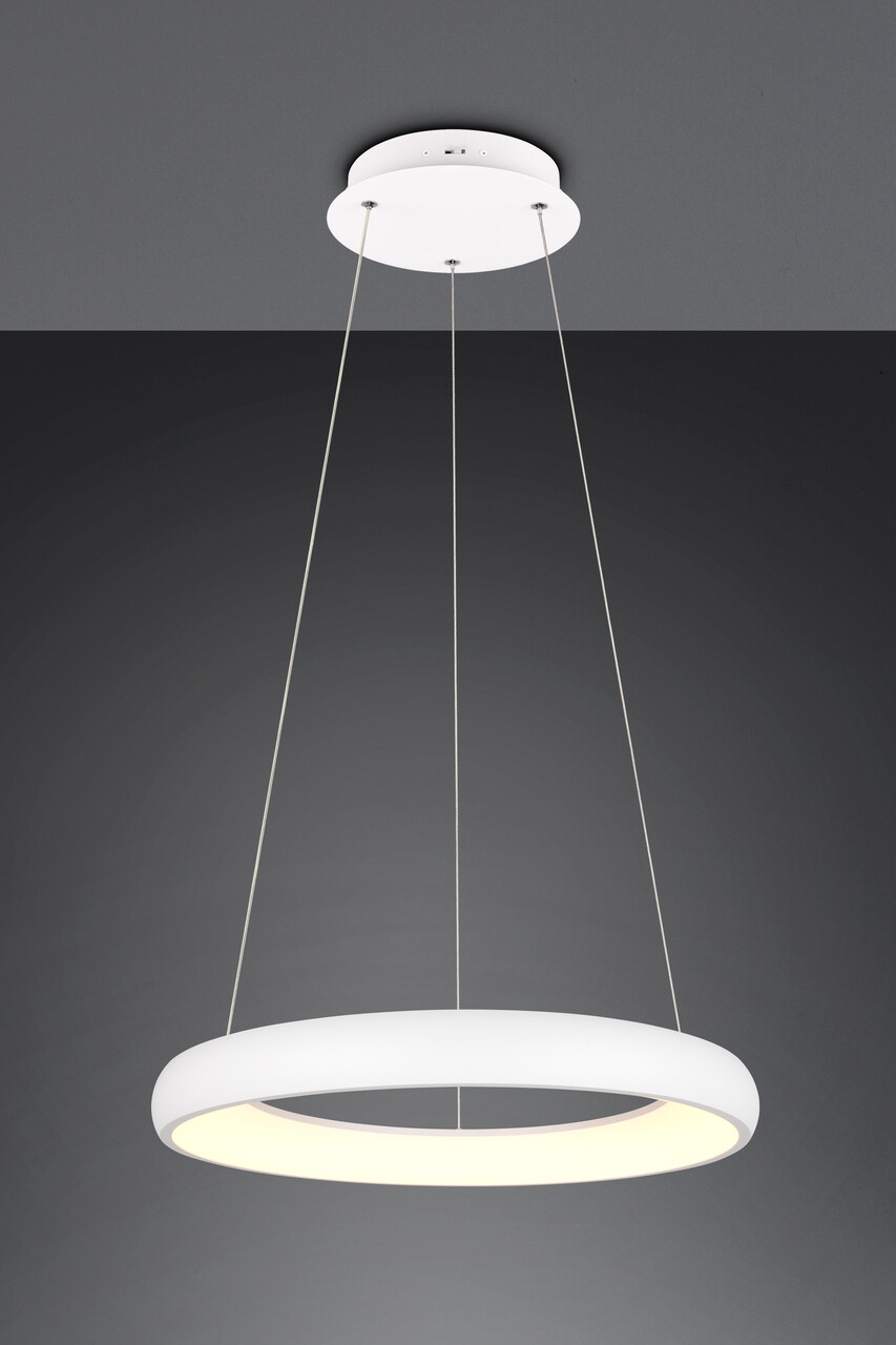 Lustra Cardona, TRIO, 62x150 cm, 38W, 1x SMD LED, metal, alb mat - imagine 4